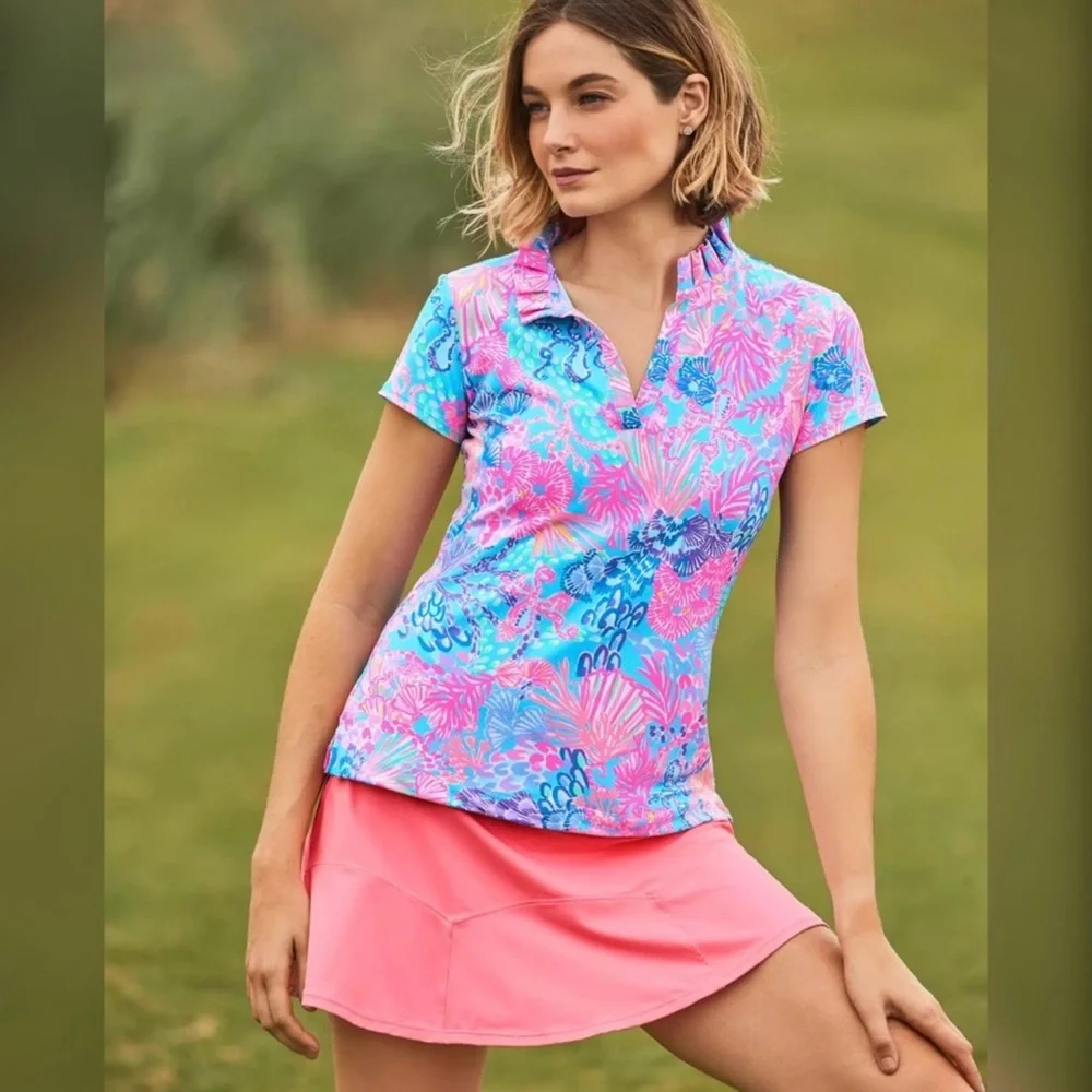 Lilly Pulitzer UPF 50+ Luxletic Corrine Skort Sz. Large NWOT Pink